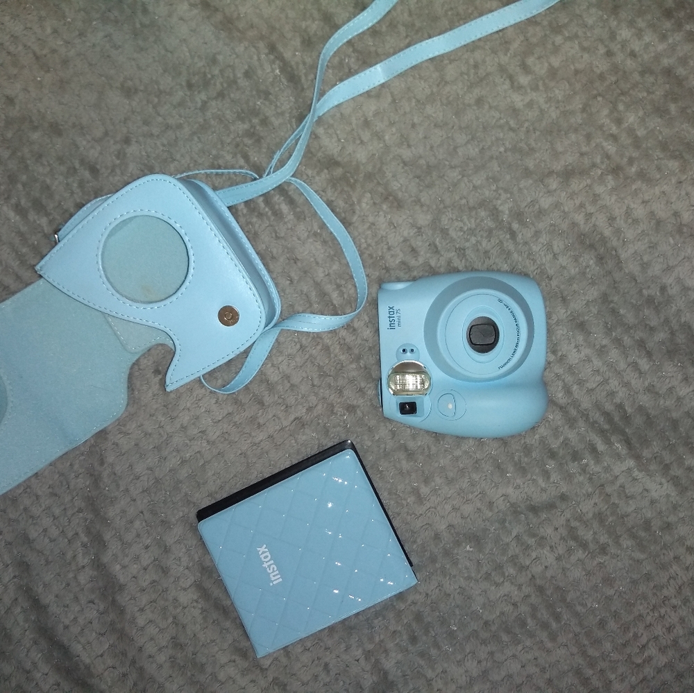 Inatax poloroid camera, case, and photo binder